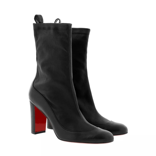 Christian Louboutin Gena Bootie 85 Leather Black Ankle Boot