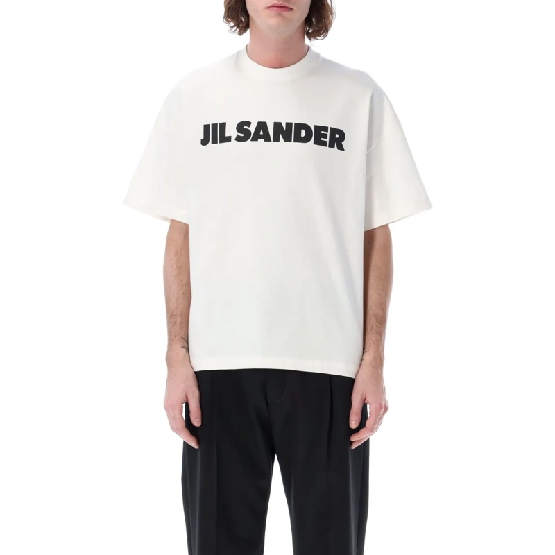 Jil Sander T-shirt Ribbed Crew Neck T-Shirt White