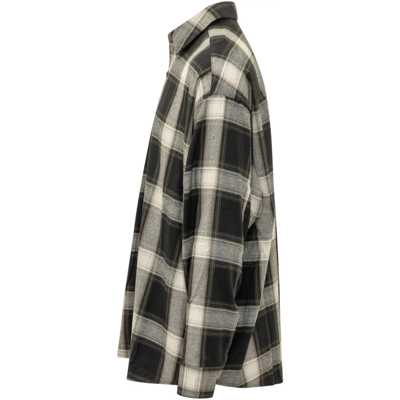FEAR OF GOD Legeres Oberteil Camicia a Quadri con Bottoni schwarz(Image 3)