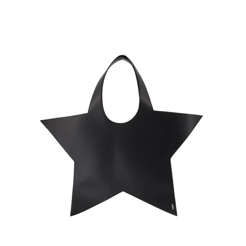 Coperni Draagtas Star Tote Bag Shopper Bag - Leather - Black Black