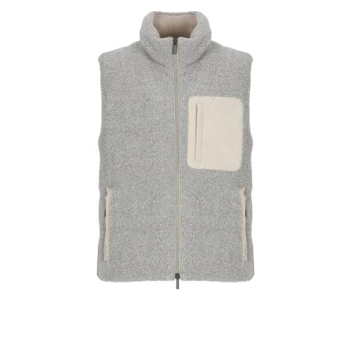 Peserico Übergangsjacke Virgin Wool Vest Grey