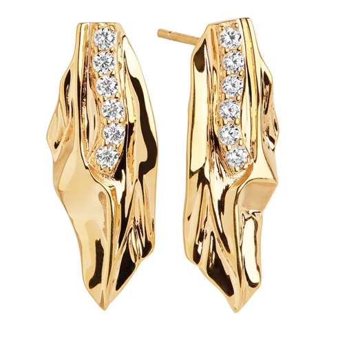 Sif Jakobs Jewellery Vulcanello Earrings Yellow Gold Stud
