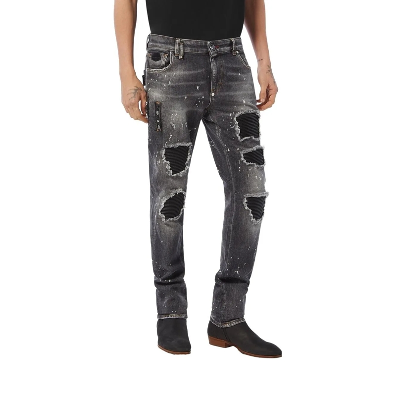 Philipp Plein Skinny-Leg-Jeans Für Ihr Outfit empfehlen wir diese Jeans mit edlen dunkel-grau