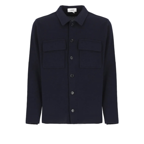 Lardini Vest Wool Cardigan Blue