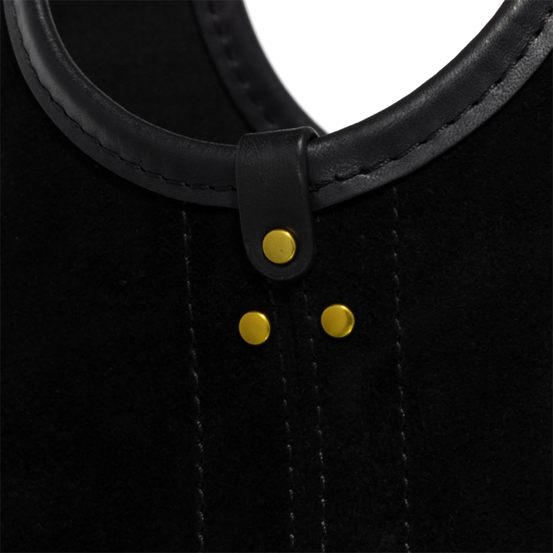 Jerome Dreyfuss Hobo Bag Paco S Split Suede Noir(Image 4)