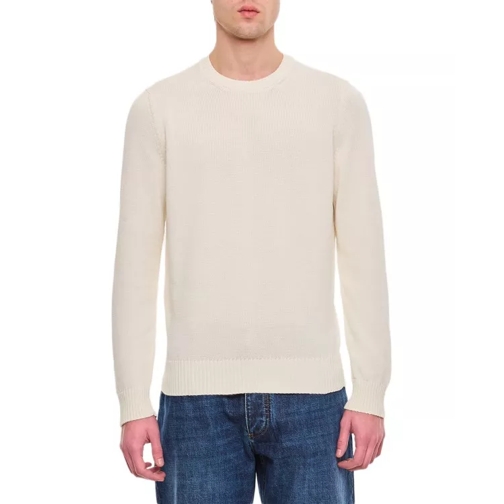 Drumohr Crewneck Sweater White 