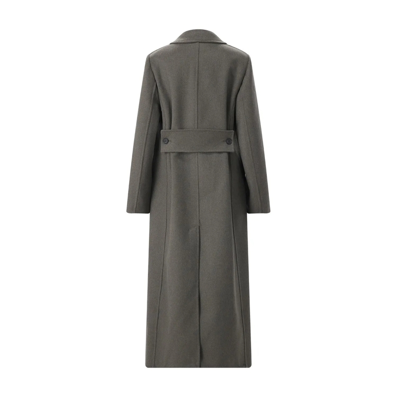 Victoria Beckham Mantel Mantel Catriona aus Woll-Mix grün(Image 3)