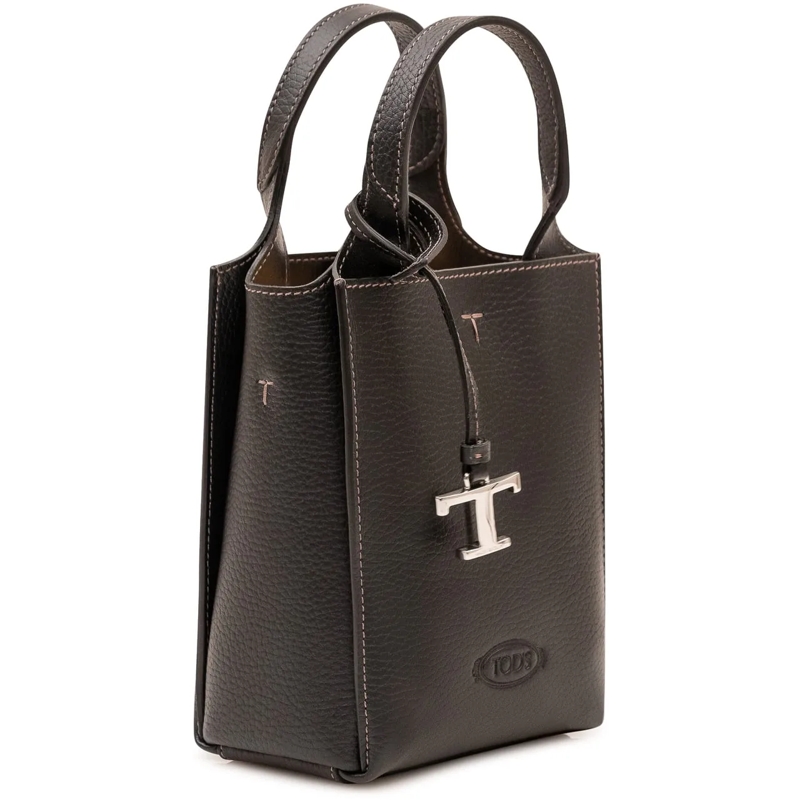 Tod's Shopper Shopping Verticale con Charm braun(Image 3)