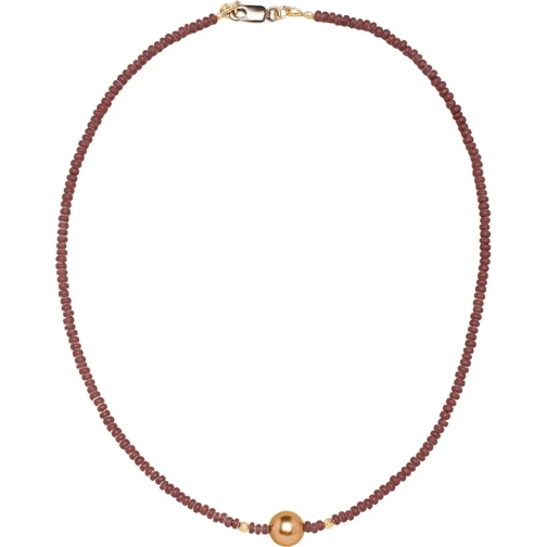 CATHERINE MICHIELS Collier moyen Collier Ras du cou perle japonaise chocolat perles mehrfarbig