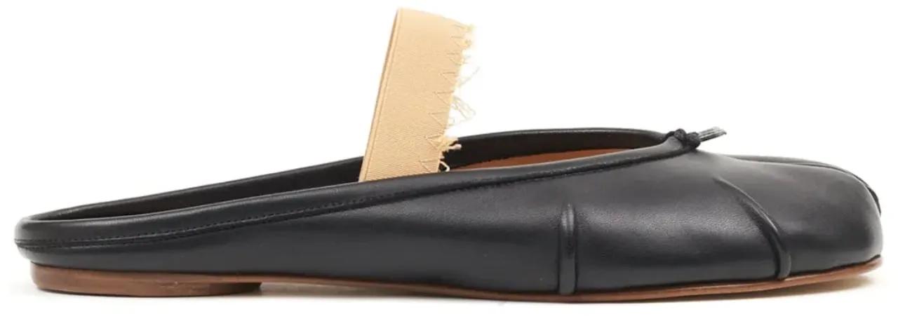 Maison Margiela Ballerinas - Tabi Ballerina Mule Elastic Band Black - Gr. 38 (EU) - in Schwarz - für Damen