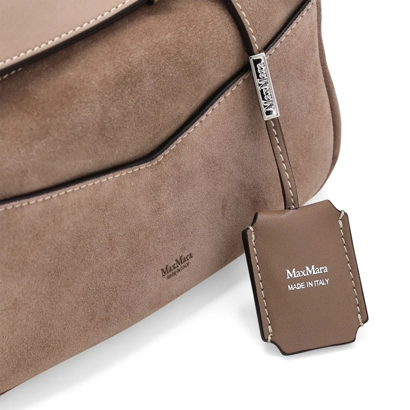 Max Mara Sac à bandoulière Tasche Skipperxssue aus Leder braun(Image 5)