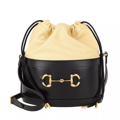 Gucci Horsebit Bucket Bag Black/Butter Bucket Bag