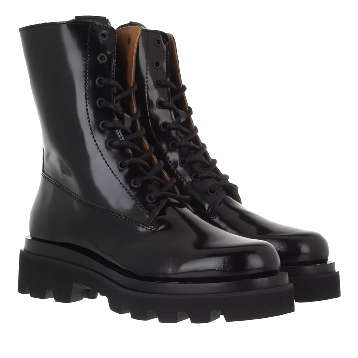 Toral Lace-Up Boot With Track Sole Black | Lace up Boots