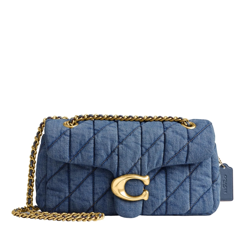 Coach Crossbody Bag Quilted Denim Tabby Shoulderbag 26 Indigo