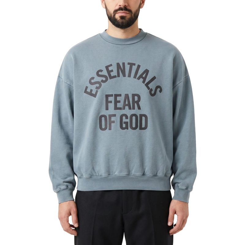 FEAR OF GOD  Oversized Sweatshirt mit Print blau(Image 2)