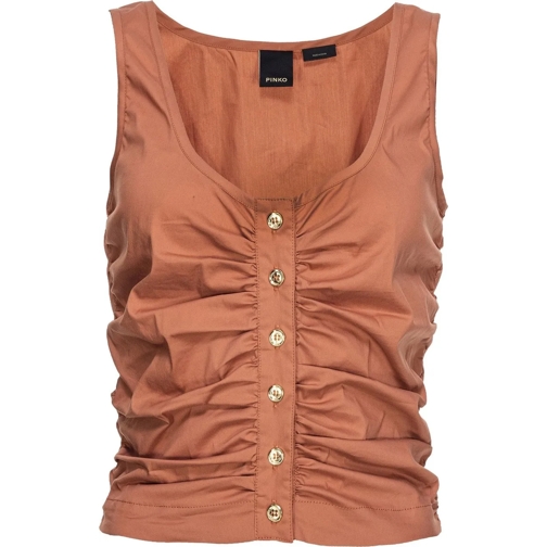 Pinko T-Shirts Top Brown schwarz