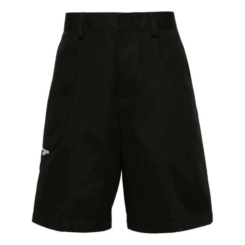 Lanvin Legere Shorts Cotton Twill Black Shorts Black