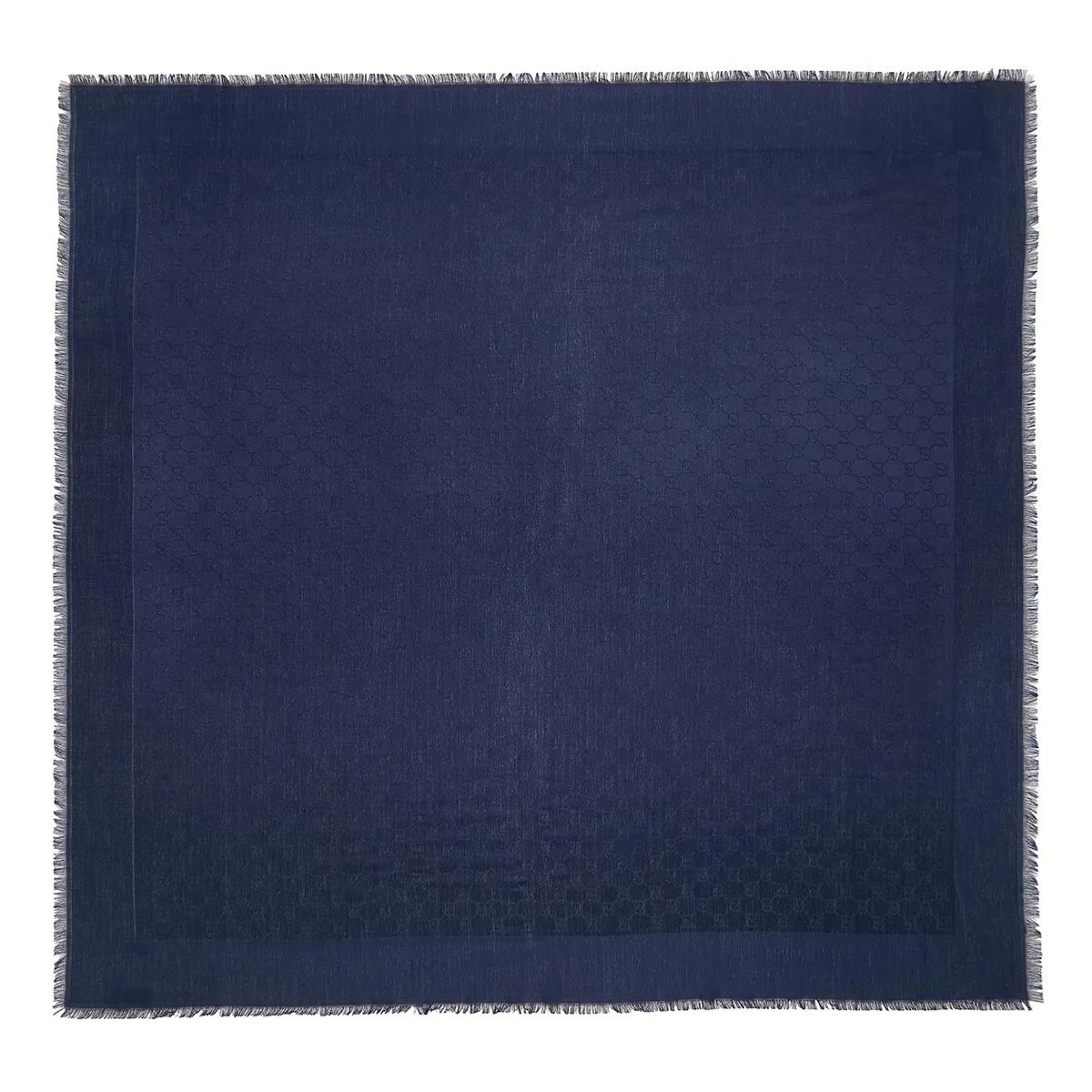 Gucci Tücher & Schals - Silk Jacquard Shawl - Gr. unisize - in Blau - für Damen