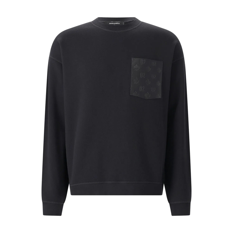 Dsquared2  Sweatshirt aus Baumwolle schwarz