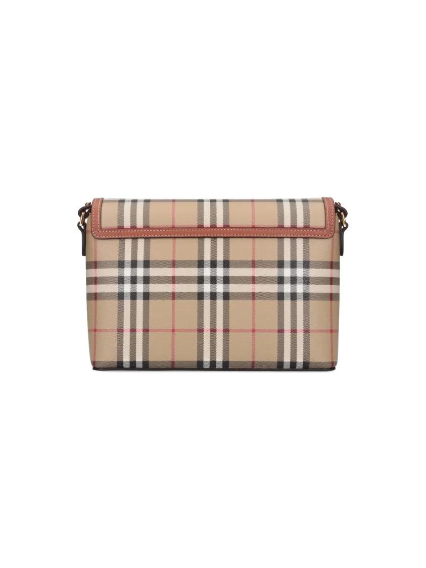 Burberry Hobo bags "Note" Check Crossbody Bag – Beige in beige