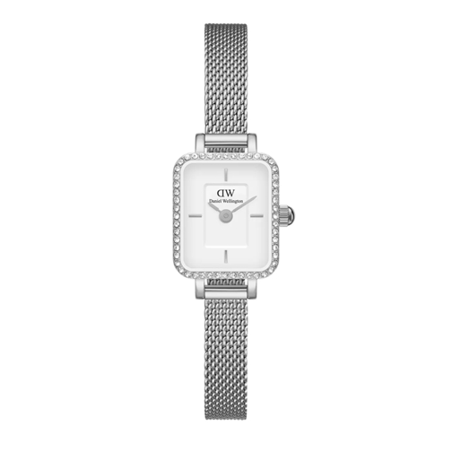 Daniel Wellington Digitaluhr Daniel Wellington Quadro Mini damen Uhr Silber DW0 Silber farbend