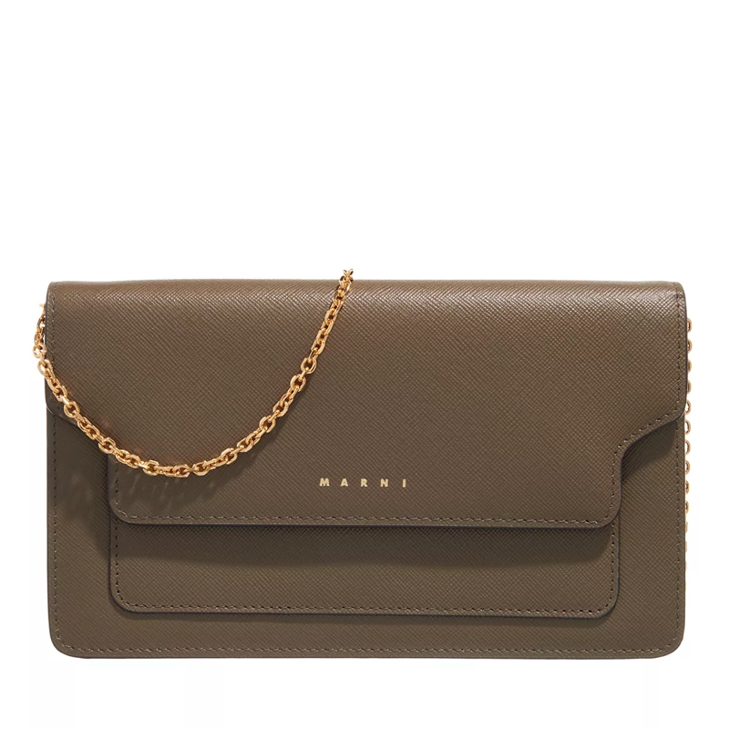 Marni Wallet On A Chain Long Wallet W/Chain Dusty Olive