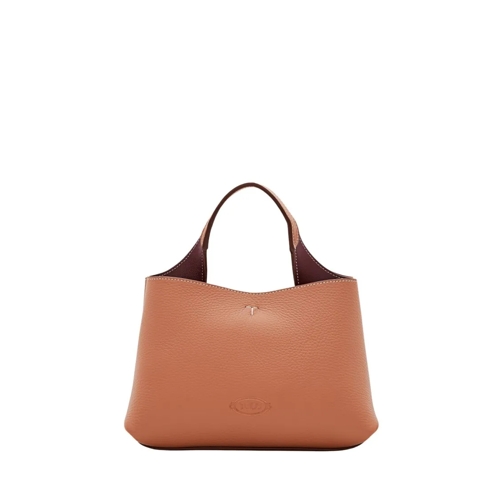 Tod's Draagtas Brown Mini Leather Shopping Bag Brown