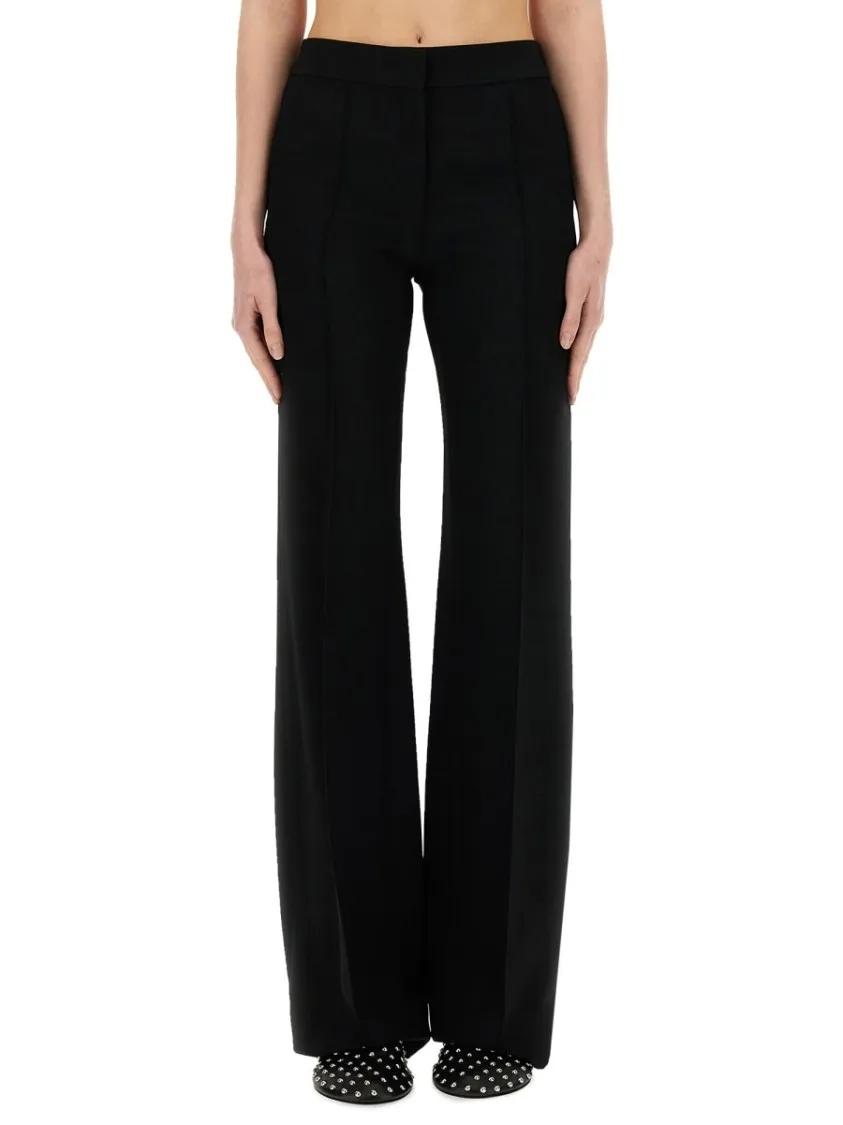 Thumbnail - Jil Sander - Wide-Leg Tailored Viscose Blend Pants - Größe 36 - schwarz