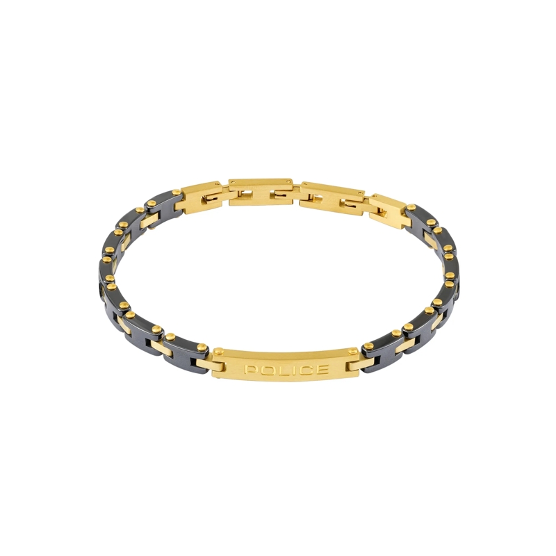 Police Armband Armband Ceramica I- Herrenarmband- Farbe: silbe gold