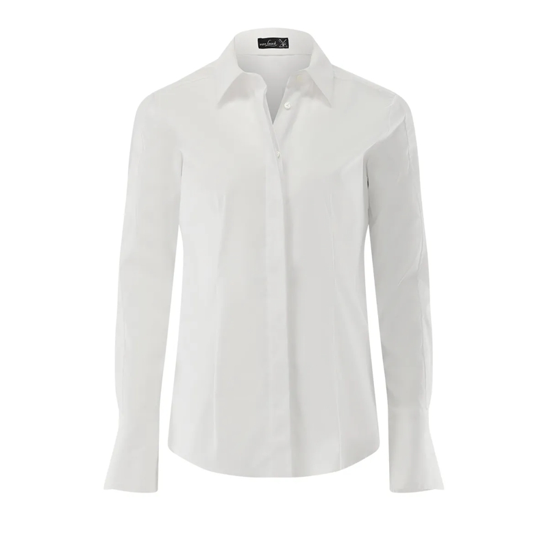 VAN LAACK Bluse Bluse Modern Fit Uni weiss