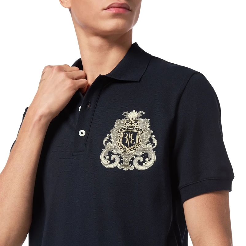 BILLIONAIRE Polohemd Badehose Baroque dunkel-blau(Image 4)