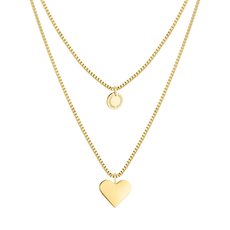 Liebeskind Berlin Mittellange Halskette Edelstahl Halskette gold