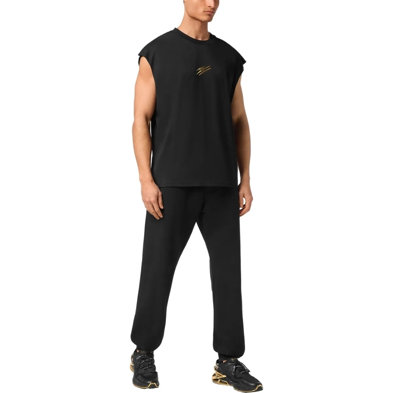 Plein Sport Hemd Tanktop Mit Kapuze   schwarz(Image 4)