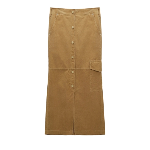 Dorothee Schumacher Twisted Structure Skirt  744 Dusty Camel Maxi Rokken