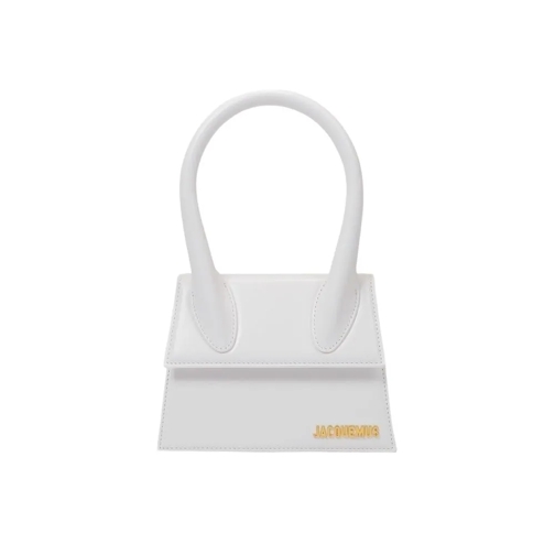 Jacquemus Sac à bandoulière Le Chiquito Moyen Bag - White - Leather White