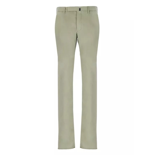 Incotex Green Cotton Trousers Green 