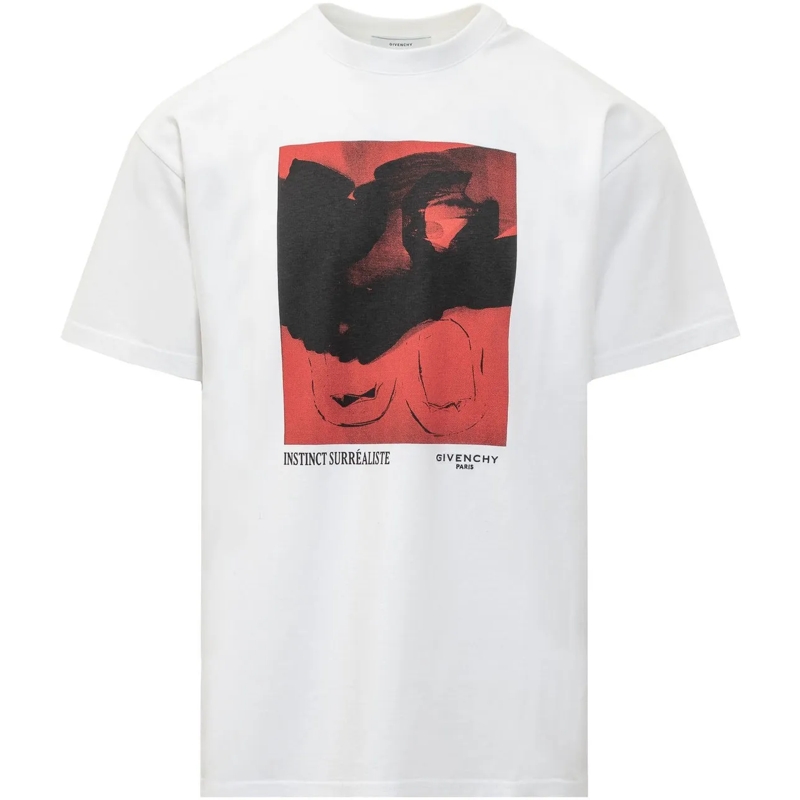 Givenchy T-shirt T-Shirt con Stampa Astratta weiß
