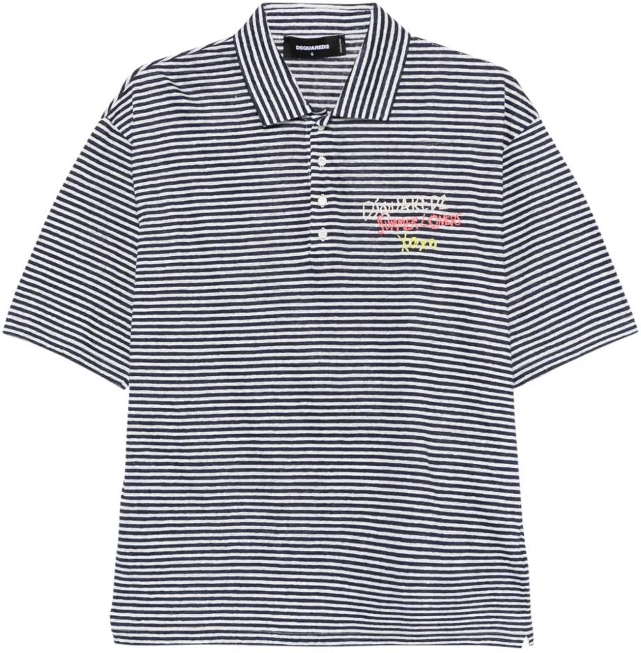 Thumbnail - Dsquared2 - T-Shirts And Polos Red - Größe M - red