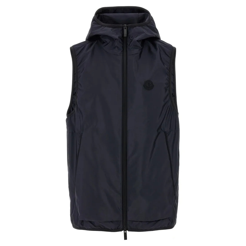 Moncler Donsjas Heren Moretan Vest Blauw mehrfarbig