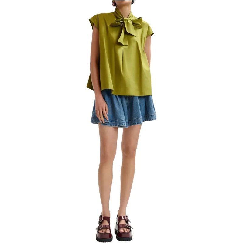 Essentiel Antwerp T-Shirt Essentiel Antwerp Sleeveless Top Tops Groen Jalays grün(Image 2)