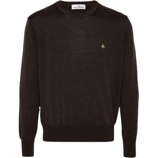 Vivienne Westwood Pull Alex Round Neck Brown schwarz