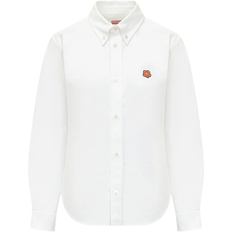 Kenzo Bluse Camicia Kenzo In Cotone Con Boke Flower weiß