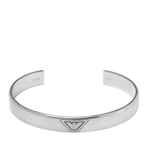 Emporio Armani  Emporio Armani Eagle Logo Stainless Steel Bracelet Silber