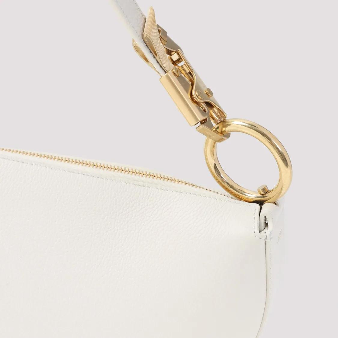 Thumbnail - Burberry Hobo Bags - Soap White Leather Junior Knight Bag - Gr. unisize - in Beige - für Damen