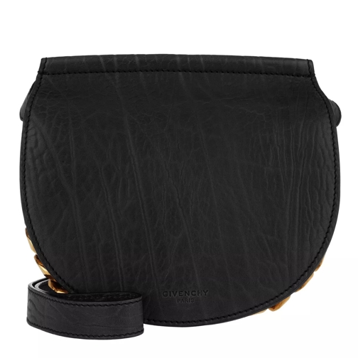 Givenchy Mini Infinity Saddle Bag Leather Black Axelremsväska
