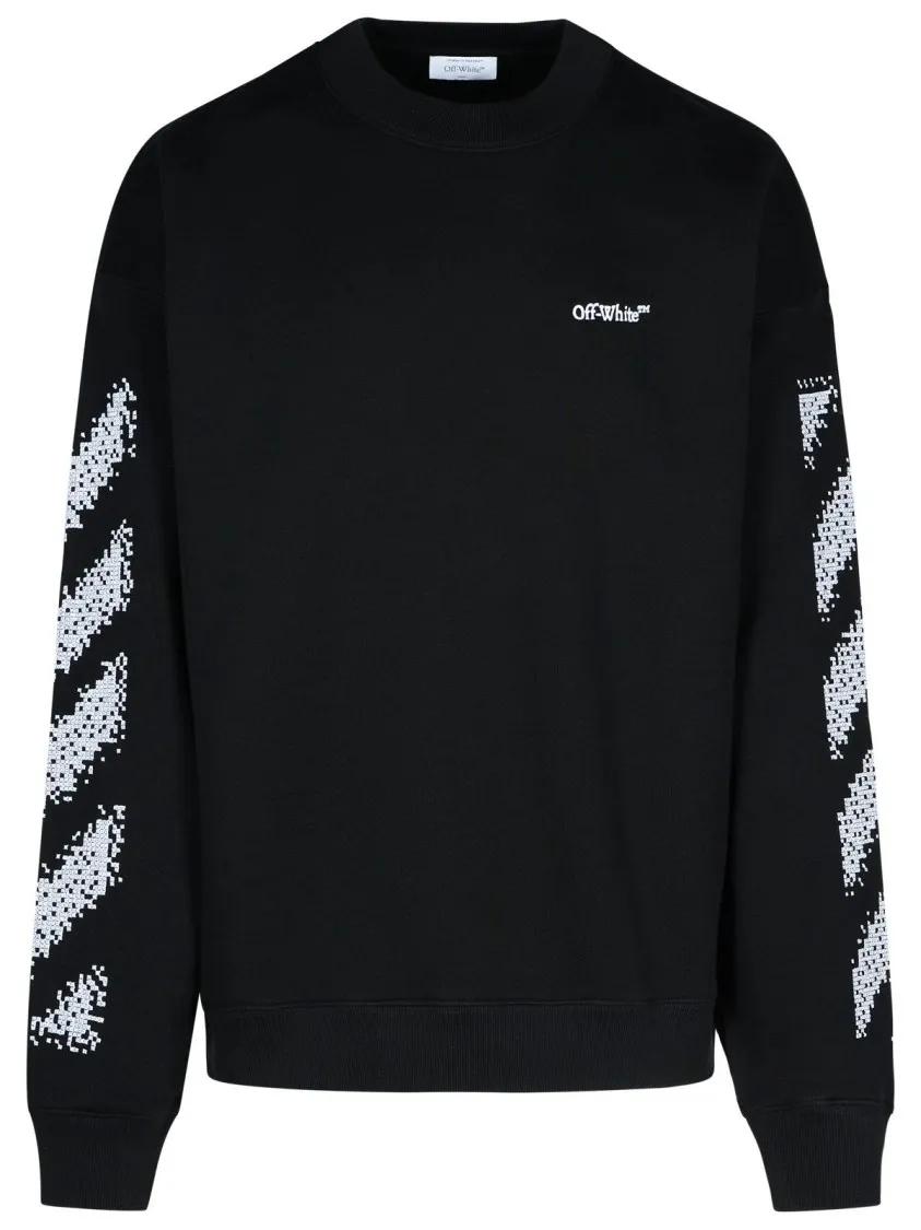 Off-White - Pixel Skate%27 Black Cotton Sweatshirt - Größe L - schwarz