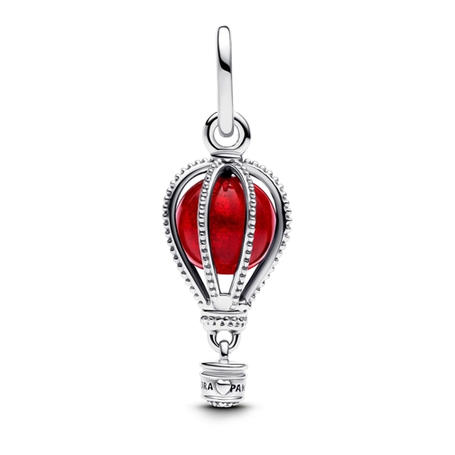 Pandora Anhänger Air balloon sterling silver dangle with red Murano Sterling silver