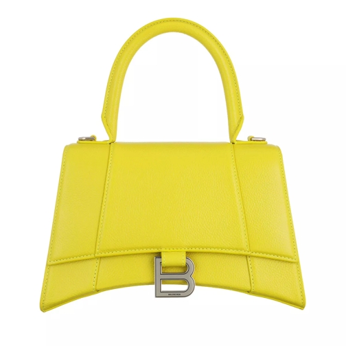 Balenciaga Hourglass Small Handle Bag Yellow Satchel
