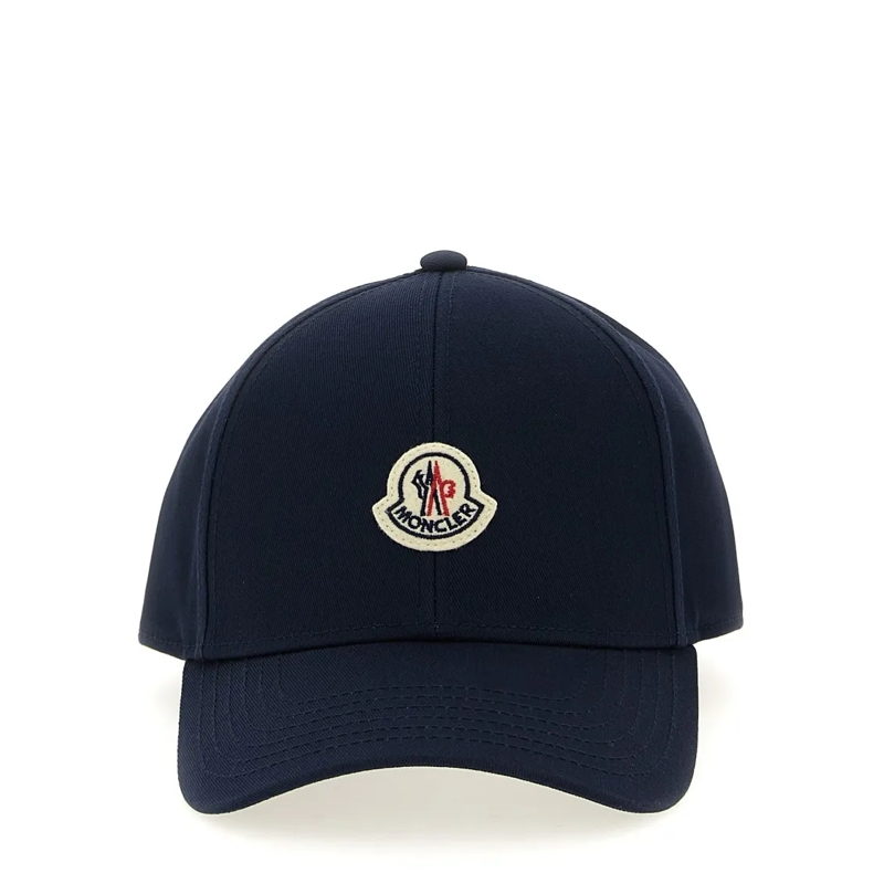 Moncler Chapeau Logo Patch Cap Blue