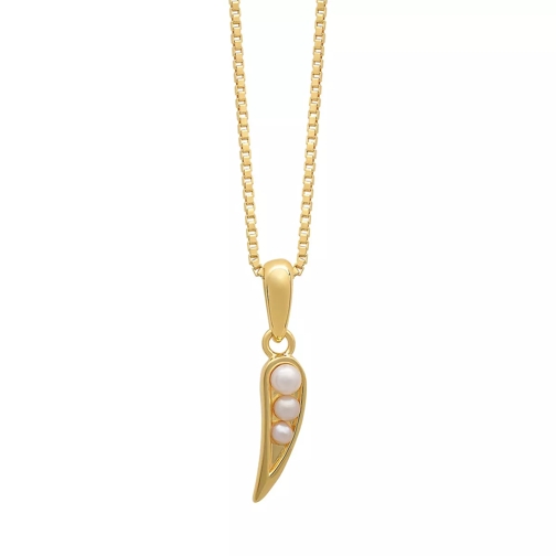 Rachel Jackson London 22K Plated Mini Kindred Pearl Necklace -Gold gold Korte Halsketting